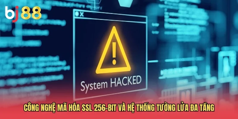 C&ocirc;ng nghệ m&atilde; h&oacute;a SSL 256-bit v&agrave; hệ thống tường lửa đa tầng